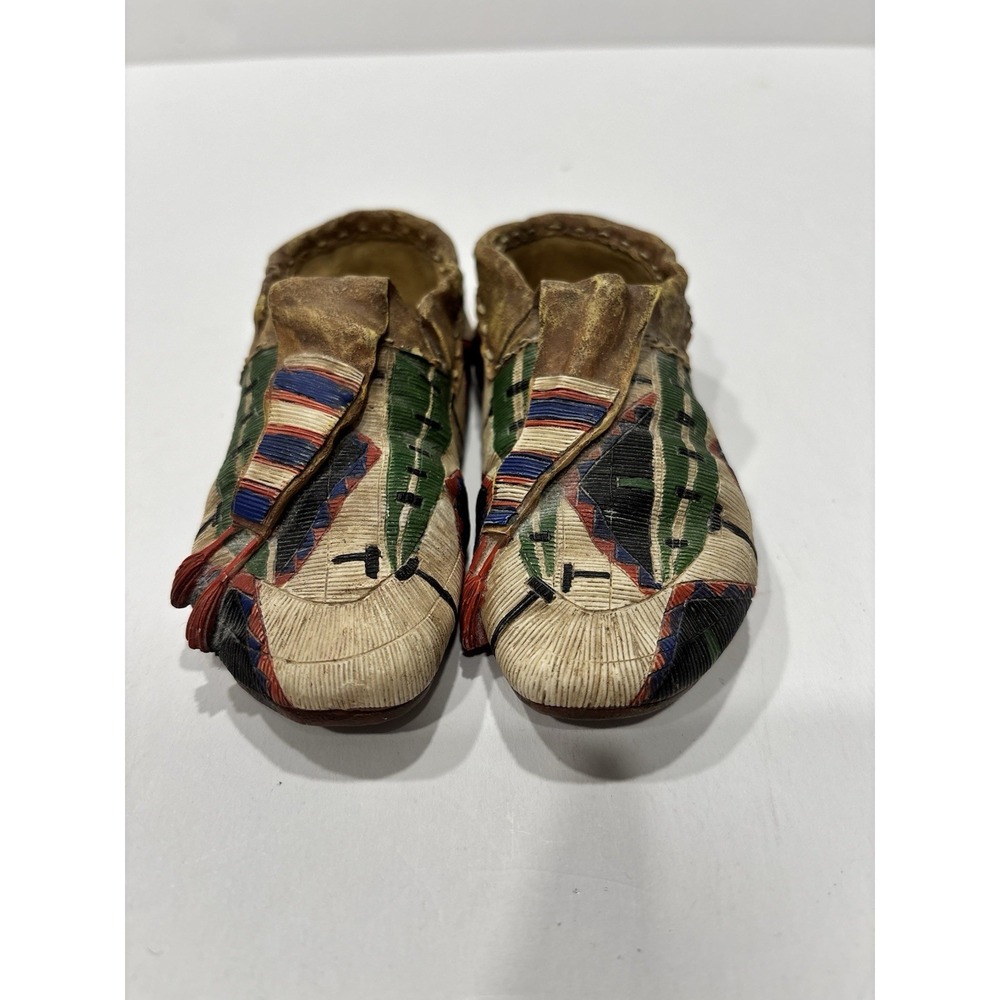 1 Pair - Native American Moccasins - Table Top, Nick Nack, Decor,